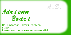 adrienn bodri business card